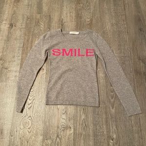 Amuse Paris Womens cashmere smile sweater